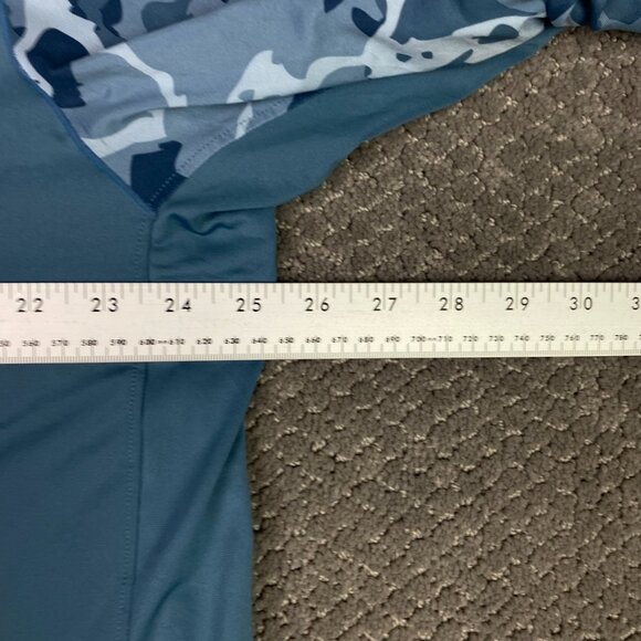 Simms SolarFlex Hoody Hoodie Men's XL Blue Gray Camo Fishing Performance UPF 50 - Picture 14 of 15